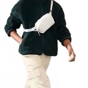 EUC Athleta Cloud Fleece Jacket, Cypress, XL Tall